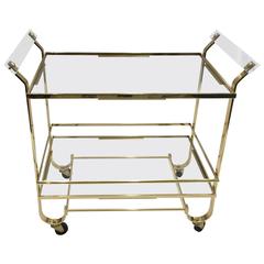 Treitel Gratz Art Deco Brass Bar Cart 11
