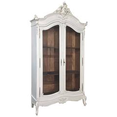 19th Century French Louis XV Painted Display Armoire ~ Bookcase 1