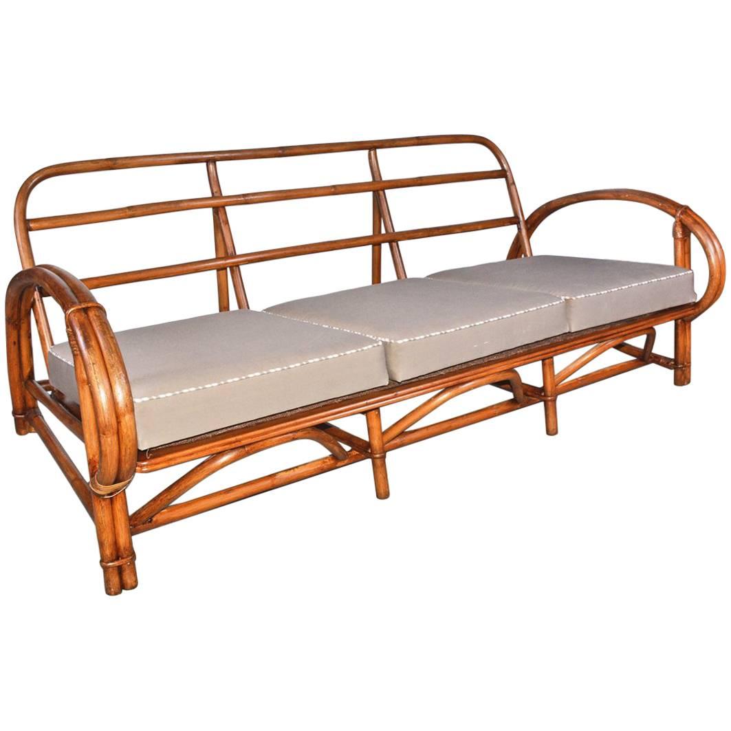 Vintage Bamboo Porch Sofa