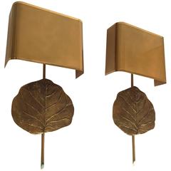 Pair of Sconces Clea by Maison Charles, France, 1970s