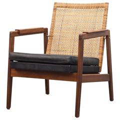 P.J Muntendam Mid-Century Low Back Rattan Lounge Chair