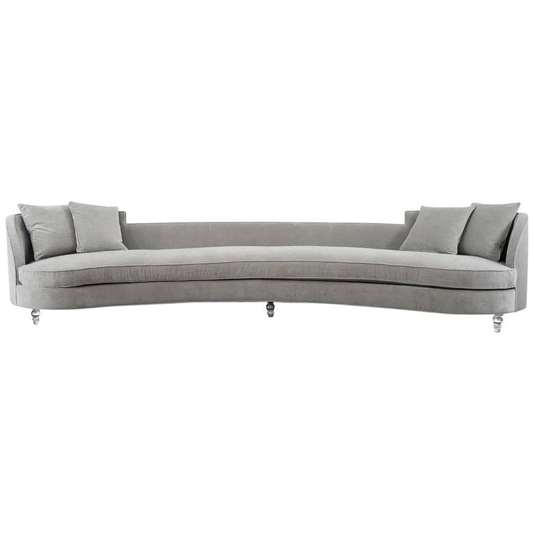Velvet sofa, new