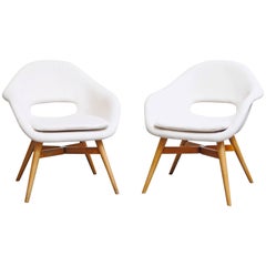 Pair of Miroslav Navrátil Bucket Lounge Chair for Vertex