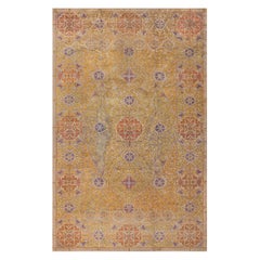 Grand tapis Donegal Arts & Crafts en laine ancienne tissé à la main   13'10"x23'6"