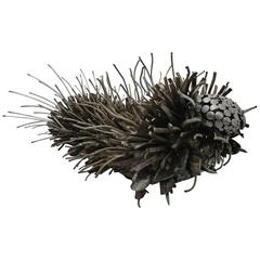 Caterpillar Sculpture or Garden Art of Reclaimed Metal by Jason Startup 12