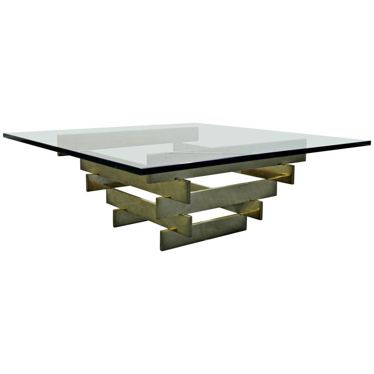 Solid Jacaranda Coffee Table with White Granite Top for Habitat Brasil