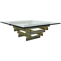 Paul Mayen for Habitat Rare Stacked Brass Coffee Table 5