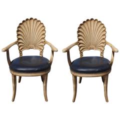 Vintage Grotto Style Armchairs