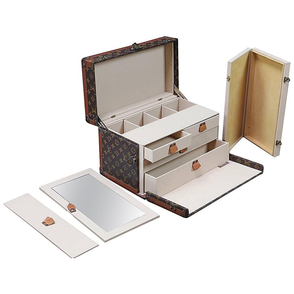 1950s Louis Vuitton Vanity Special Order with Original Key For Sale