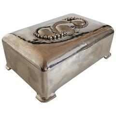 Large Evald Nielsen Silver Box