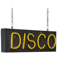 1980s Neon Disco Sign