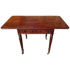 Antique Freestanding Regency Mahogany Pembroke Table by Gillow of Lancaster