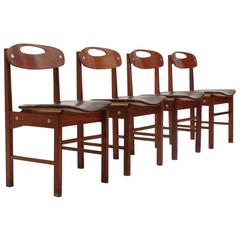 Set of Four Italian Dining Chair by Pillinini, 1960s 7