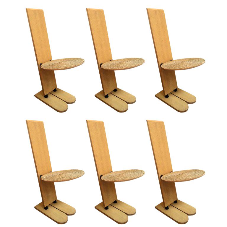 Rare Gigi Sabadin "Pala" Chairs, Set of 6 For Sale