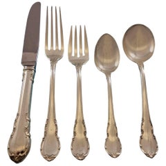Antique Modern Victorian by Lunt Sterling Silver Flatware Set for 8 Service 30 Pieces