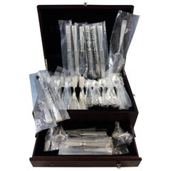 America by Schiavon Italia Cubiertos de Plata de Ley Servicio 42 Piezas, Nuevo