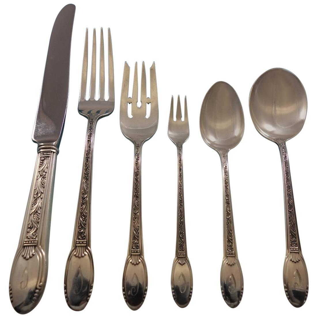 Winterset by Buccellati Italy Sterling Silver Flatware Set Service