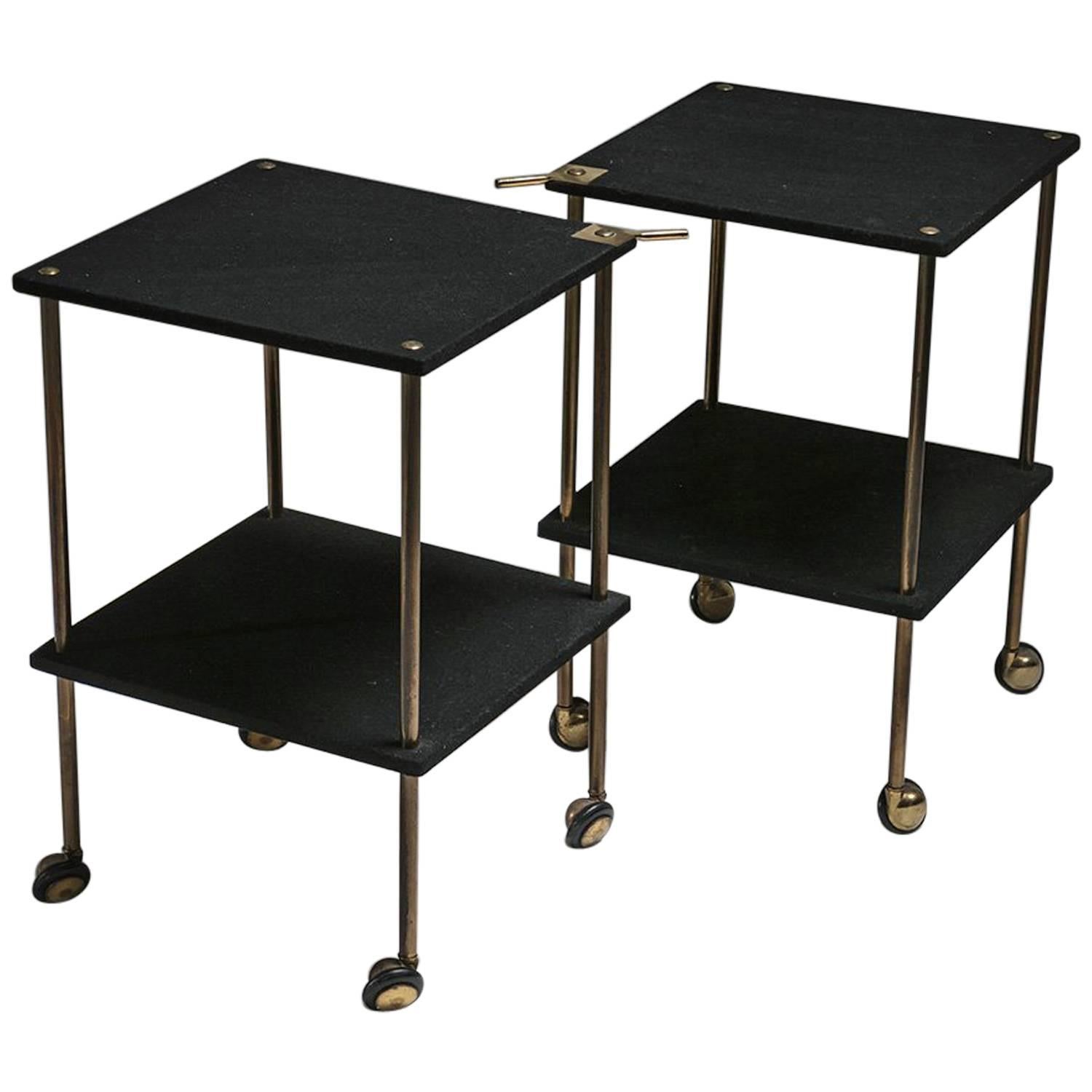Pair of Side Tables Model T9 by Luigi Caccia Dominioni for Azucena
