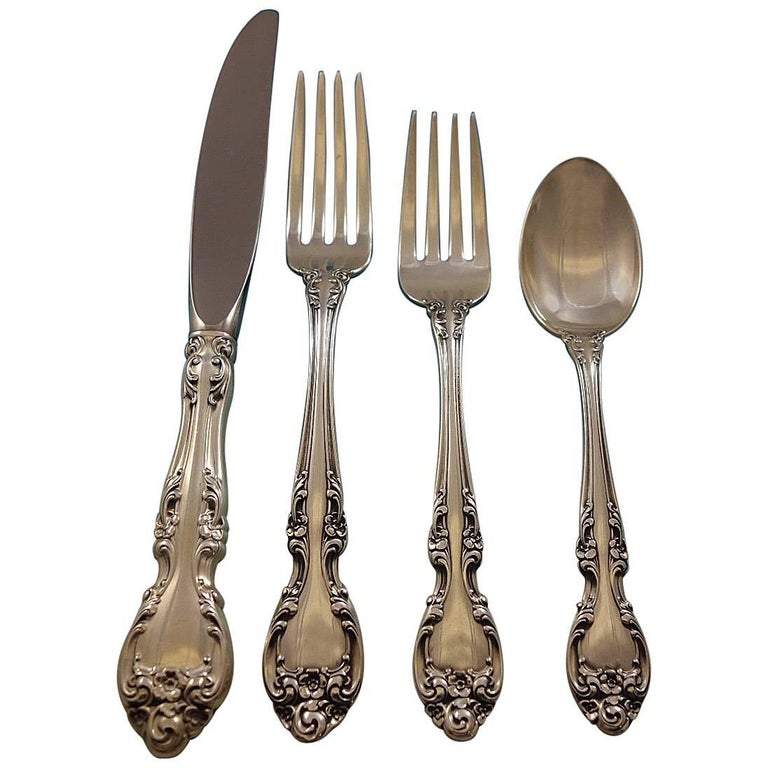 Melrose by Gorham Sterling Silver Flatware Set For 12 Service 48