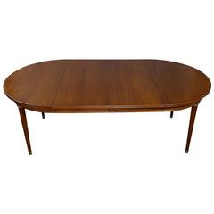 French Mahogany Dining Table with Two Leaves 10