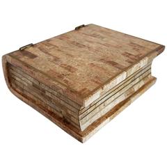 Maitland Smith Tesselated Stone Book Box