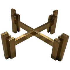 Mid-Century Brass Coffee Table Base