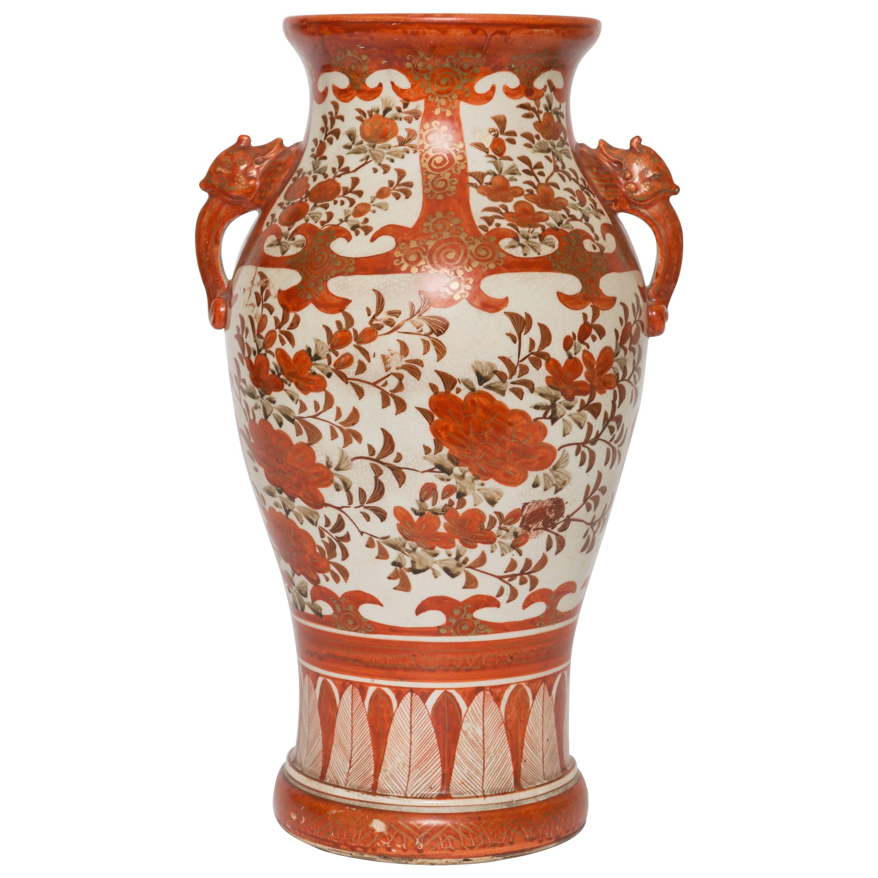 Mid-19th Century Canton Porcelain Vase For Sale