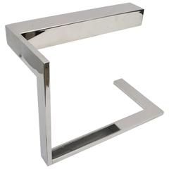 Milo Baughman "Flat Bar" Desk Lamp in Polished Chrome 12