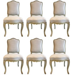 Set of Six 19th Century Louis XV Dining Chairs