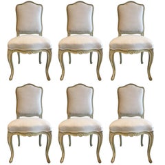 Set of Six 19th Century Louis XV Dining Chairs