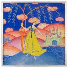 Art Deco Framed Painting