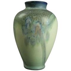 Antique Rookwood Velum Vase, Impressionistic Iris, Signed Shirayamadani, circa 1935