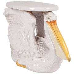 Italian Garden Seat in the Form of a Pelican