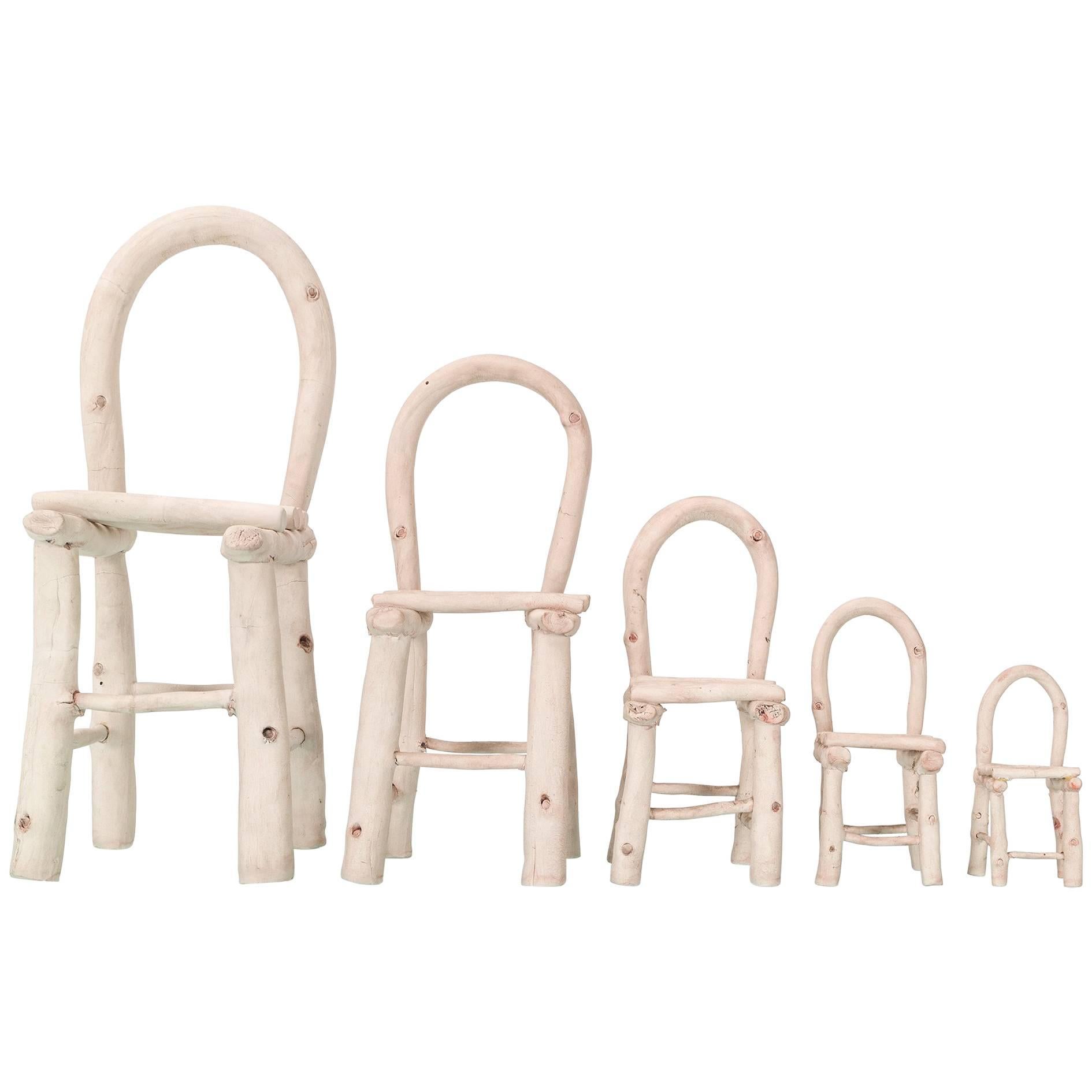 Ensemble de chaises en céramique Linda Kramer en vente
