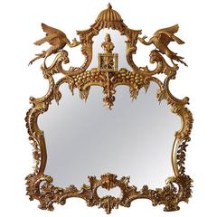 Chinese Chippendale Style Gilt Mirror