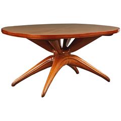 Dramatic Oval Table Attributed to Osvaldo Borsani