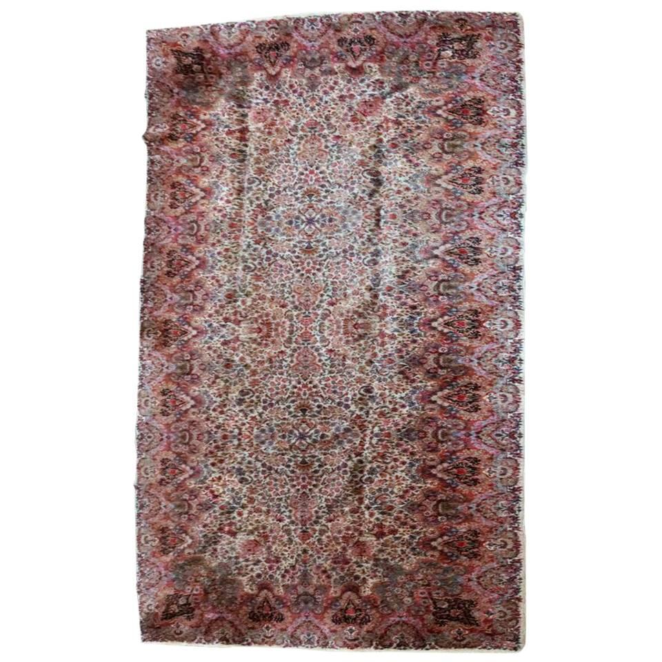 Vintage Karastan Kirman All-Over Floral Rug, circa 1950