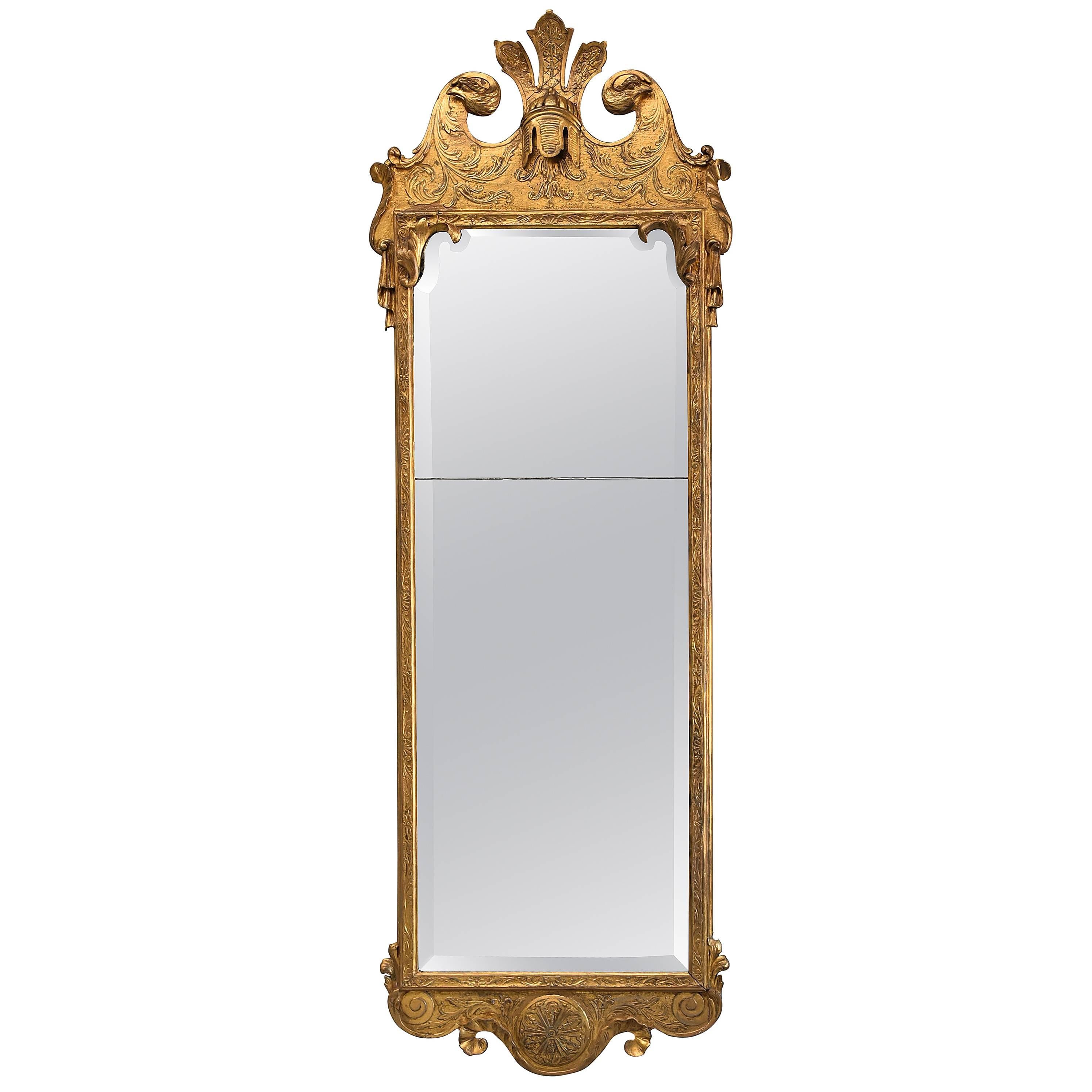 Early 18th Century George I Giltwood & Pier Mirror, in the Manner of J Belchier For Sale