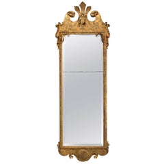 Early 18th Century George I Giltwood & Pier Mirror, in the Manner of J Belchier