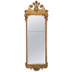 Early 18th Century George I Giltwood & Pier Mirror, in the Manner of J Belchier