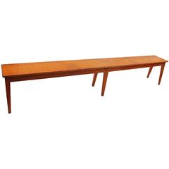 Mid-Century Oak Bench