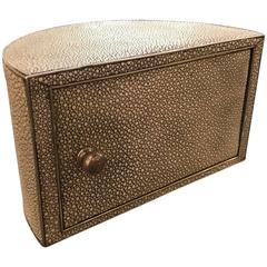 Used 1920s Mark Cross London Shagreen Desk Box Organizer