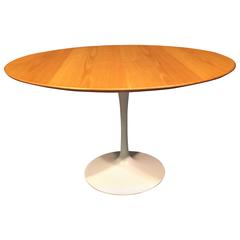Eero Saarinen Oak Tulip Dining Table for Knoll