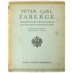 Peter Carl Faberge 'Goldsmith and Jeweler, ' First Edition