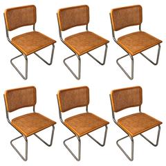 Six Vintage Italian Cesca Chairs