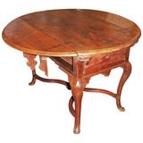 19th Century Walnut Drop Leaf Table