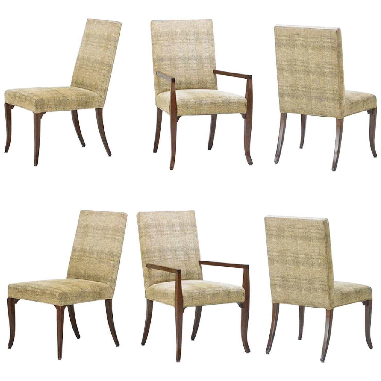 Six T. H. Robsjohn-Gibbings Dining Chairs For Sale