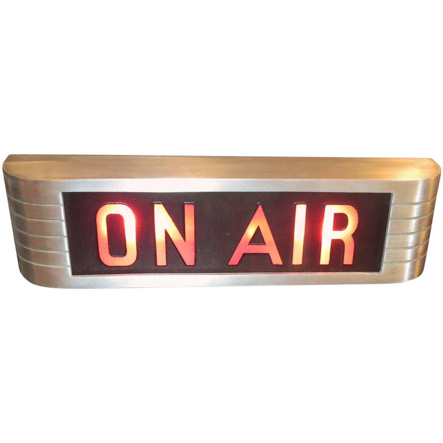 RCA Victor "On Air" Lighted Recording Sign