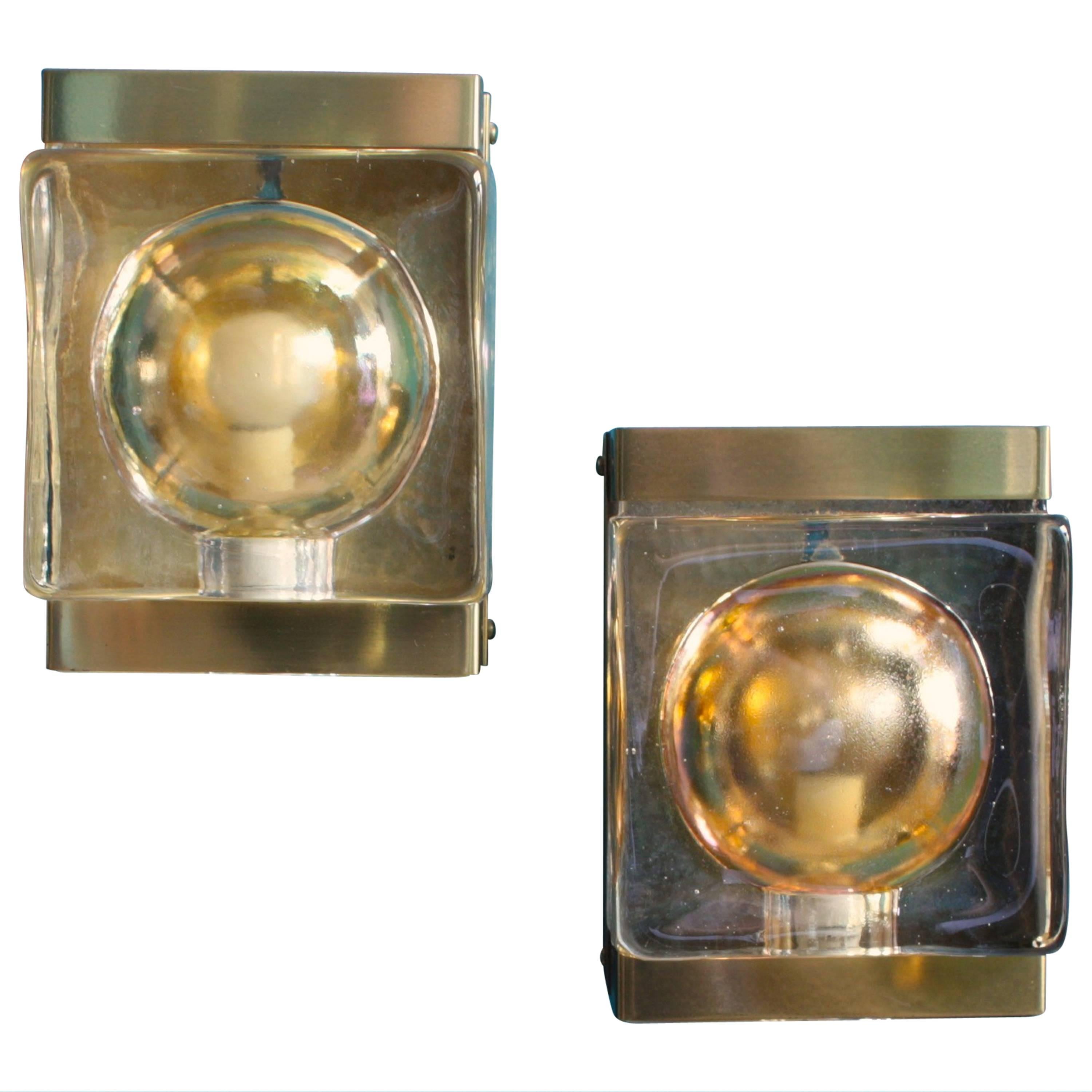 Danish "Maritim" Wall Lamps from Vitrika, 1970s, Set of Two