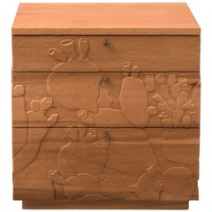 Happy's Curios Three-Drawer Side Table in Poplar by Emily Henry